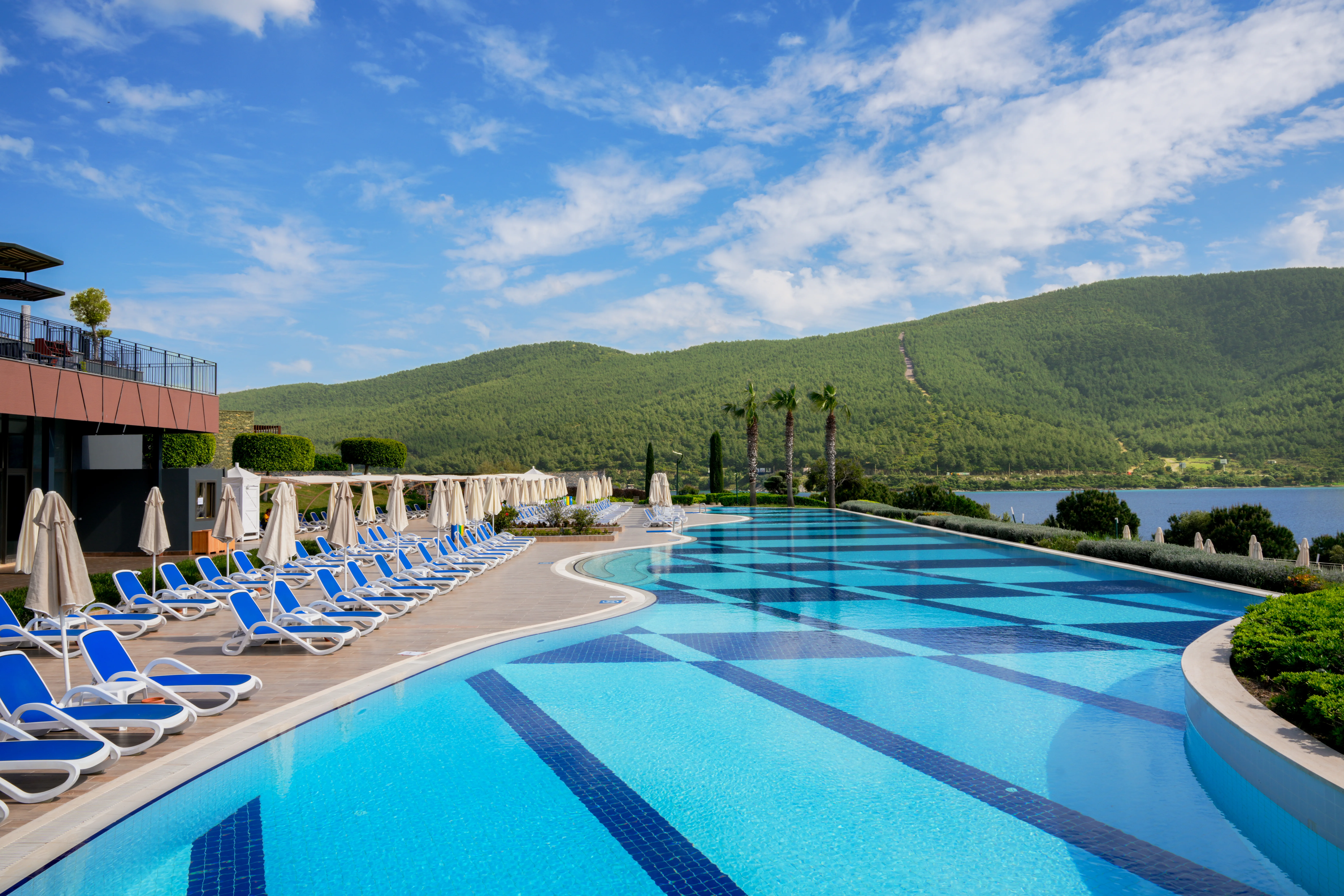 La Blanche Island Bodrum havuz ve aquapark görüntüsü